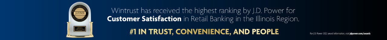 TSH has received the highest ranking by J.D. Power for Customer Satisfaction in Retail Banking in the Illinois Region.